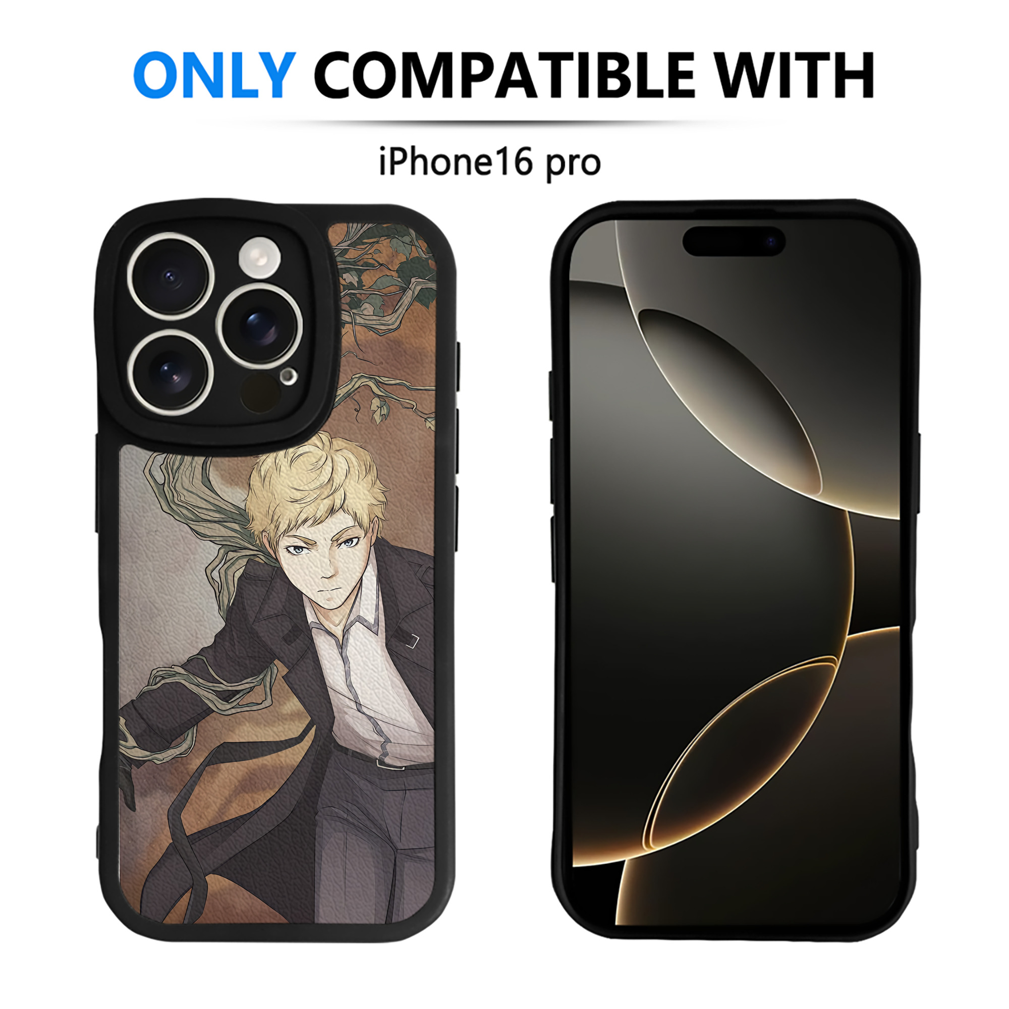 （画像用） 文豪ストレイドッグス Bungo Stray Dogs 【iPhone 16シリーズ対応】シリコンスマホケース（レザー調） 材質：シリコン